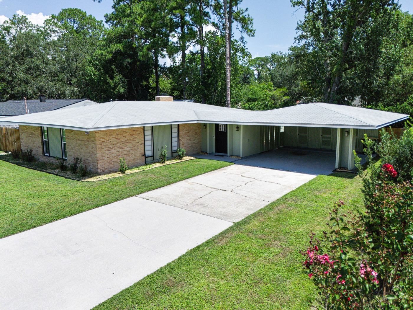 aerial & neighborhood at JaxStay furnished home in Mandarin Jacksonville Florida