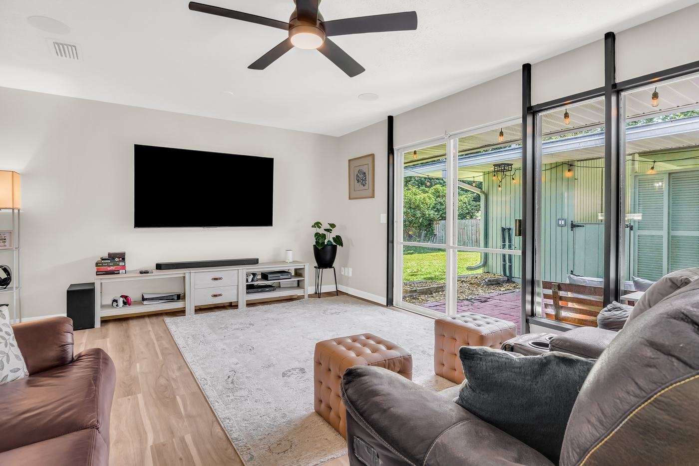 living spaces at JaxStay furnished home in Mandarin Jacksonville Florida